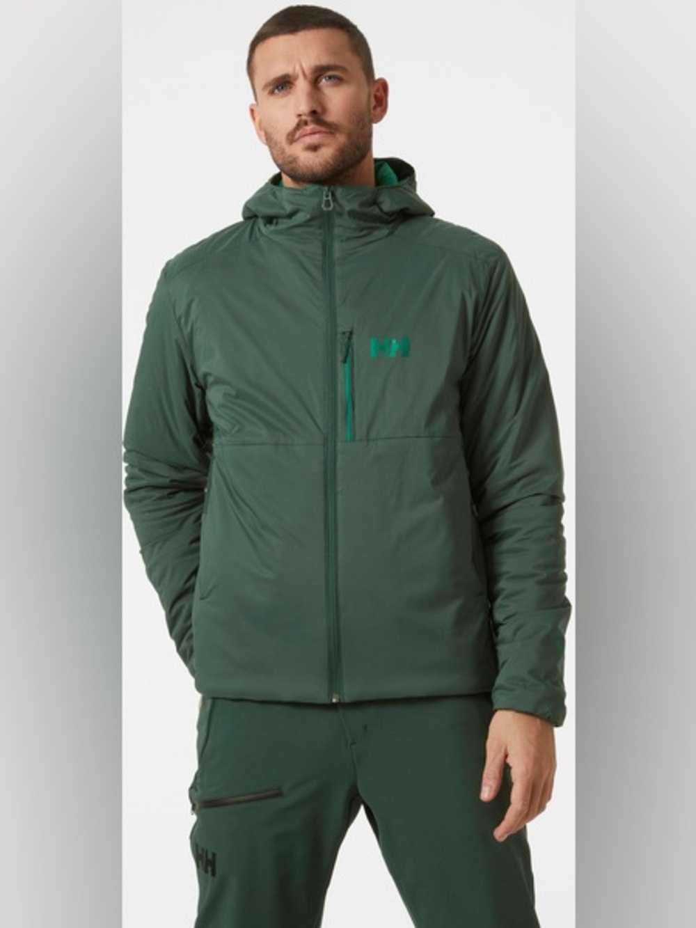 HELLY HANSEN Men's Odin Stretch Hooded Insulated Jacket Coat Midlayer Size 2XL
